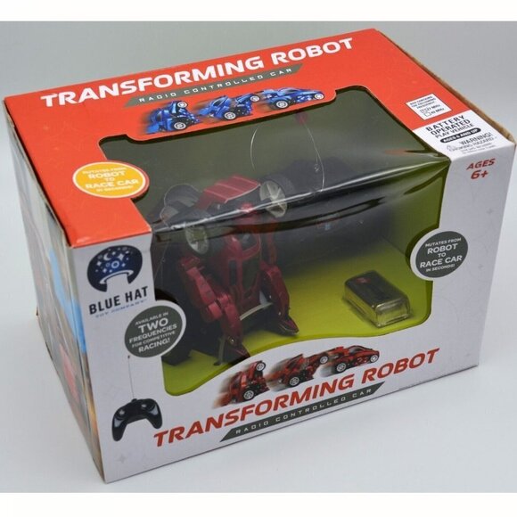 Red Transforming Robot Radio Controlled Car Robot To Racecar - Picture 6 of 11